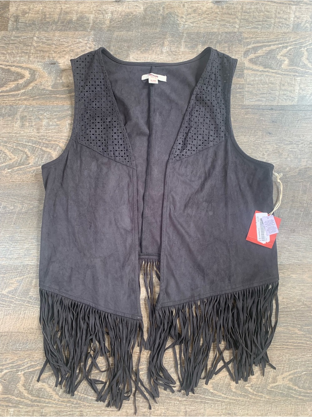 Black Fringe Faux Suede Boho Western Vest – Boho Layering Piece